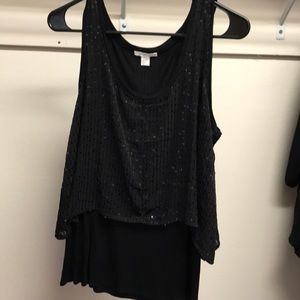 Black Sparkle Tank